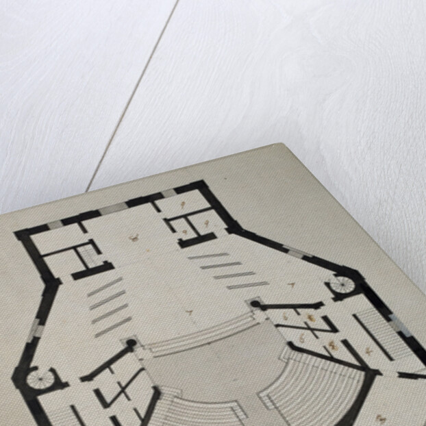 Downstairs Floor Plan by Giacomo Antonio Domenico Quarenghi