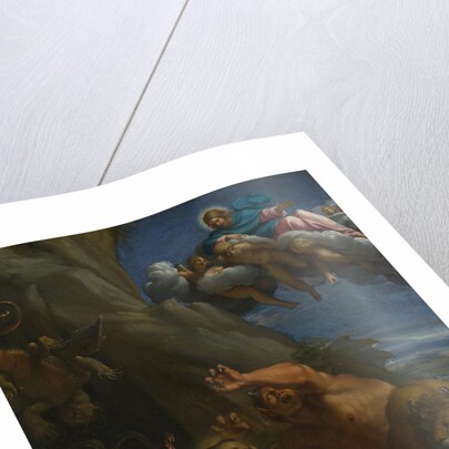 Christ appearing to Saint Anthony Abbot during his Temptation, c. 1598 by Annibale Carracci