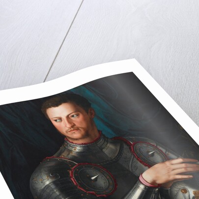 Portrait of Grand Duke of Tuscany Cosimo I de Medici in armour, ca 1545 by Agnolo Bronzino