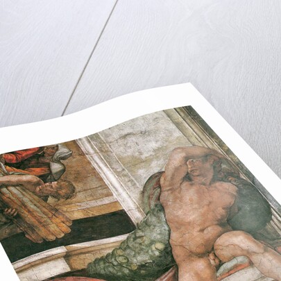 Detail of the Sistine Chapel ceiling in the Vatican, 1508-1512 by Michelangelo Buonarroti