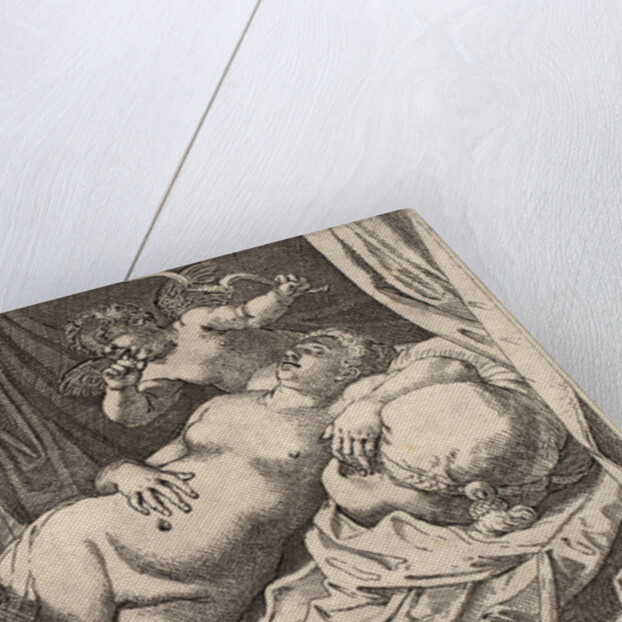 Satyr and Nymph by Agostino Carracci