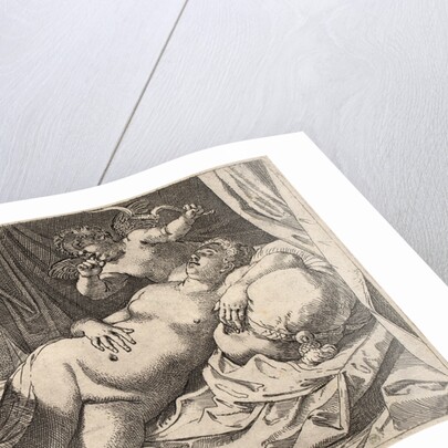 Satyr and Nymph by Agostino Carracci