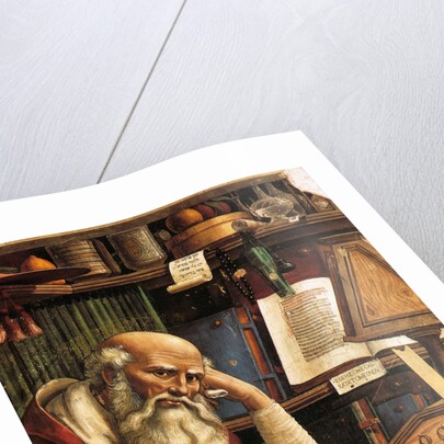 Saint Jerome in his Study (Detail), 1480 by Domenico Ghirlandaio