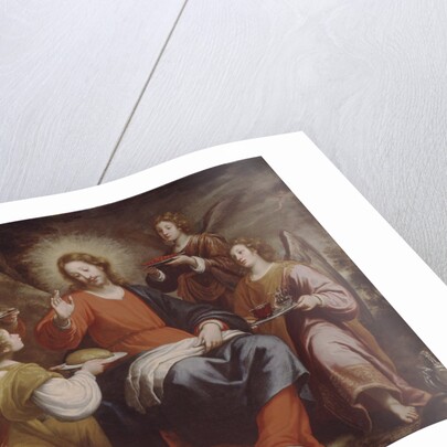Angels ministering to Christ in the Wilderness by Matteo Rosselli