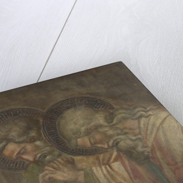 Two Haloed Mourners, ca 1390 by Aretino Spinello