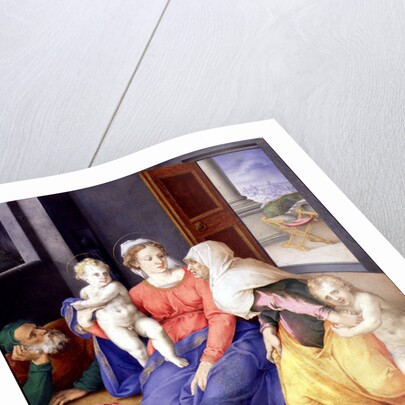 The Holy Family with John the Baptist as a Boy and Saint Elizabeth, 1556-1557 by Giulio Clovio