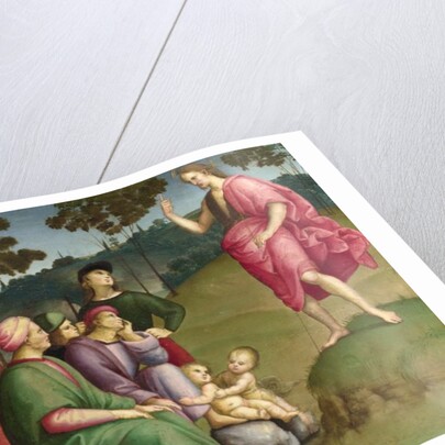 Saint John the Baptist Preaching (The Ansidei Altarpiece, San Fiorenzo, Perugia), 1505 by Raphael