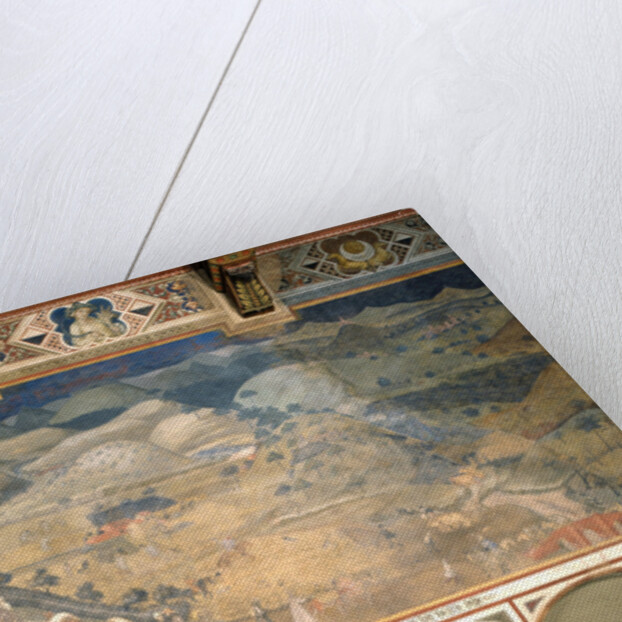 Effects of Good Government in the countryside (Cycle of frescoes The Allegory of the Good and Bad Government), 1338-1339 by Ambrogio Lorenzetti