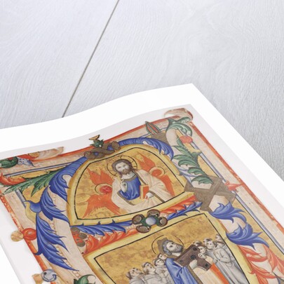 Christ appearing to David and a group of Camaldolese monks, 1390-1410 by Andrea di Bartolo