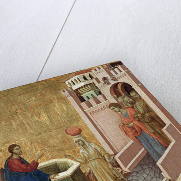 Christ and the Samaritan Woman, ca 1310 by Duccio di Buoninsegna