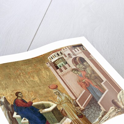 Christ and the Samaritan Woman, ca 1310 by Duccio di Buoninsegna