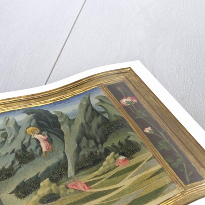 Saint John the Baptist retiring to the Desert (Predella Panel), 1454 by Giovanni di Paolo