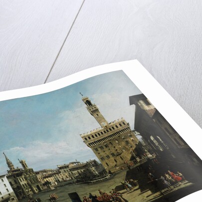 The Piazza della Signoria in Florence, 1742 by Bernardo Bellotto