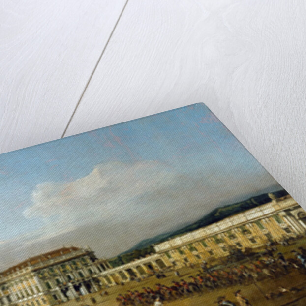 Schönbrunn Palace viewed from the front side, Between 1758 and 1761 by Bernardo Bellotto