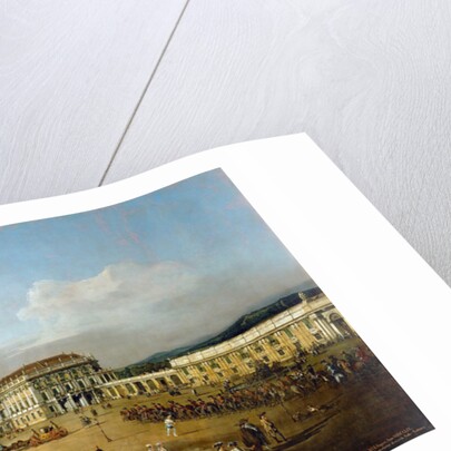 Schönbrunn Palace viewed from the front side, Between 1758 and 1761 by Bernardo Bellotto