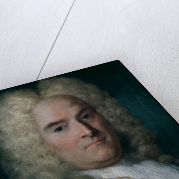 A Gentleman in a Gray Cape over a Gold-Embroidered Coat by Rosalba Giovanna Carriera