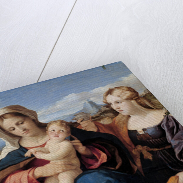 Madonna and Child with Saint John the Baptist and Mary Magdalene, 1520-1523 by Jacopo Palma il Vecchio the Elder