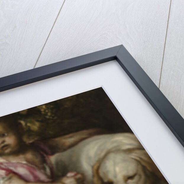 Boy with Dogs in a Landscape, 1565-1576 by Titian