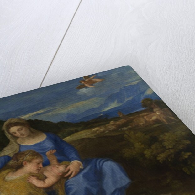 The Virgin and Child with the young Saint John the Baptist (The Aldobrandini Madonna), ca 1532 by Titian