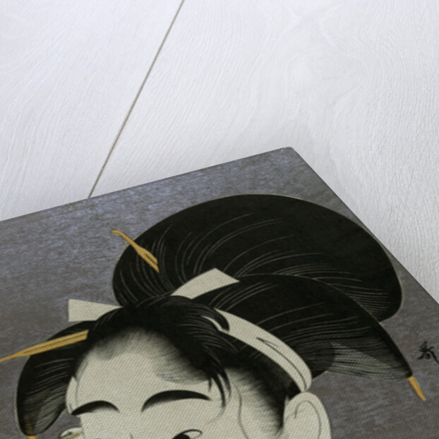 Woman wiping sweat, 1798 by Kitagawa Utamaro