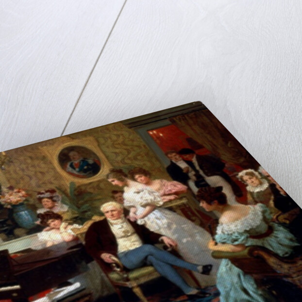 Chopin Playing the Piano in Prince Radziwills Salon, 1887 by Henryk Siemiradzki