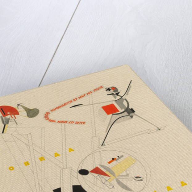 Title sheet of Victory over the Sun by A. Kruchenykh, 1923 by El Lissitzky