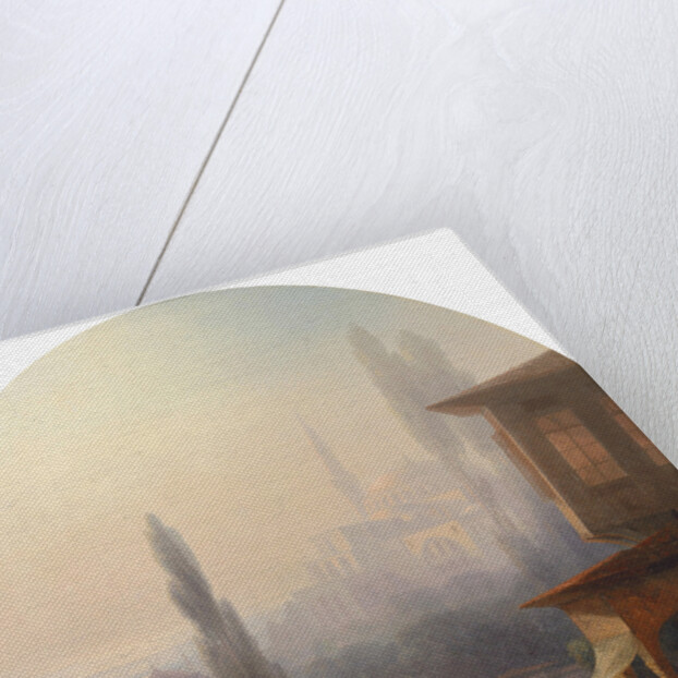 A market scene in Constantinople, with the Hagia Sophia beyond, 1860 by Ivan Konstantinovich Aivazovsky