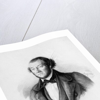 Portrait of the Composer Alexander Aleksandrovich Alyabyev, 1844 by Pavel Andreevich Andreev