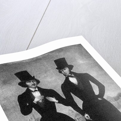Portrait of Alexander Pushkin and Nikolai Gogol, First quarter of 19th cen by Anonymous