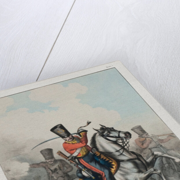 Carabinier of Hussar regiment, 1830s by Lev Alexandrovich Belousov