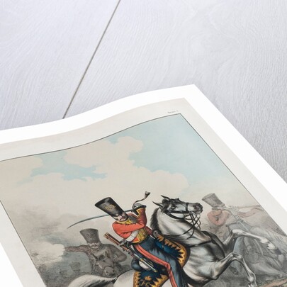 Carabinier of Hussar regiment, 1830s by Lev Alexandrovich Belousov