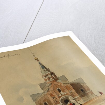 Project to the architectural contest for the Saint George Cathedral in Gus-Khrustalny, 1894 by Leon Benois