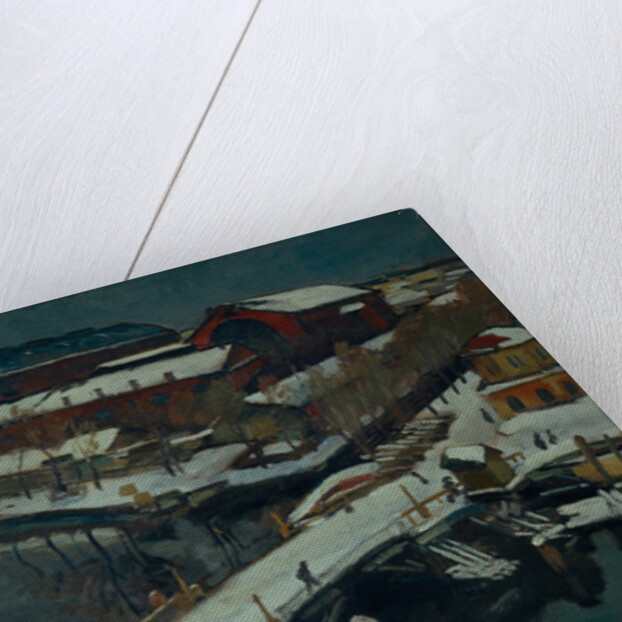 Winter landscape. Petrograd, 1920 by Osip Emmanuilovich Braz