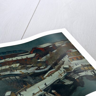 Winter landscape. Petrograd, 1920 by Osip Emmanuilovich Braz