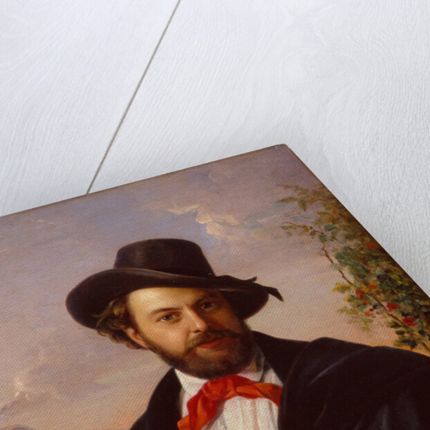 Self-Portrait, 1851 by Pimen Nikitich Orlov