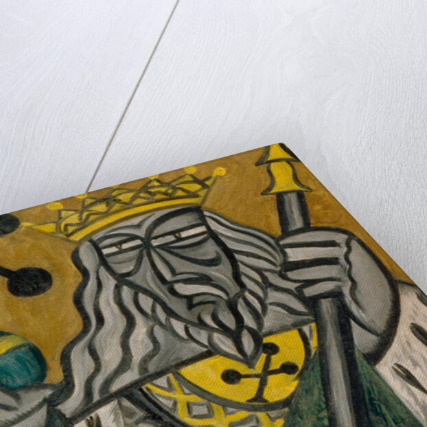King of clubs, 1915 by Olga Vladimirovna Rozanova