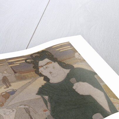 Fyodor Shalyapin (Caricature), 1910s by Pavel Yegorovich Shcherbov