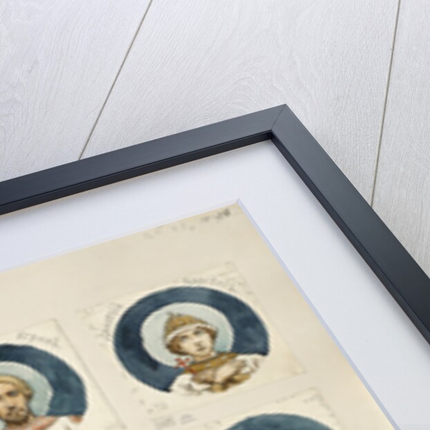 Medallions with Russian Saints (Study for frescos in the St Vladimirs Cathedral of Kiev), 1884-1889 by Viktor Mikhaylovich Vasnetsov