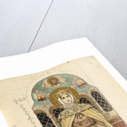 Eudoxia of Moscow (Study for frescos in the St Vladimirs Cathedral of Kiev), 1884-1889 by Viktor Mikhaylovich Vasnetsov