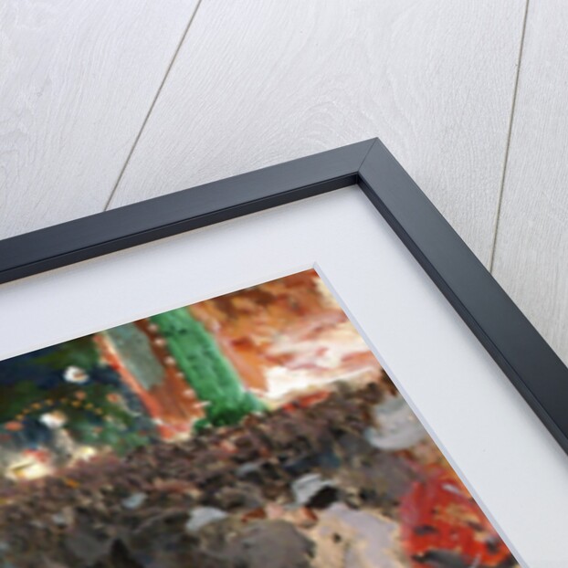 CafÃ© in Paris at Night by Sergei Arsenyevich Vinogradov