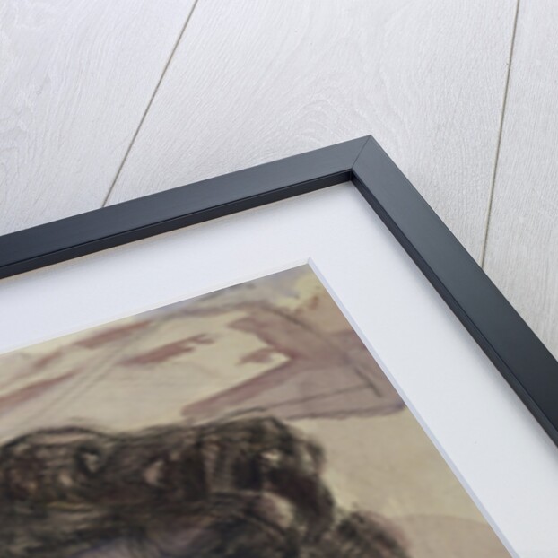 Demons head. Illustration to the poem The Demon by Mikhail Lermontov, 1890-1891 by Mikhail Alexandrovich Vrubel