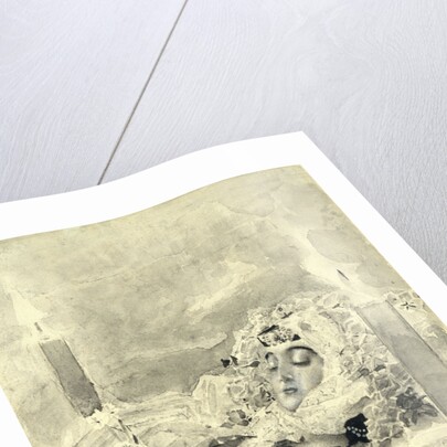 Tamara in the coffin. Illustration to the poem The Demon by Mikhail Lermontov, 1890-1891 by Mikhail Alexandrovich Vrubel