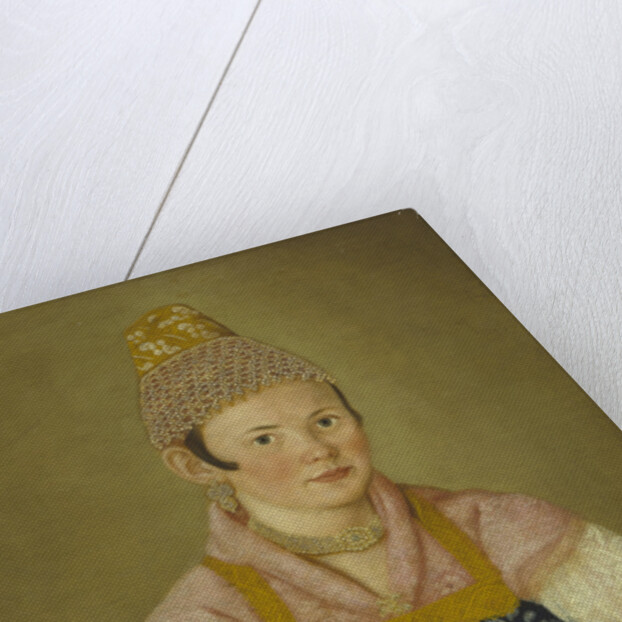 Portrait of a Merchant Woman in Kokoshnik Kabluchok by Anonymous