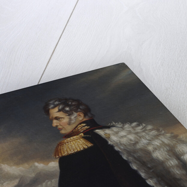 Portrait of the commander-in-chief of the Russian Army on the Caucasus Aleksey Yermolov, 1825 by 18th century Anonymous