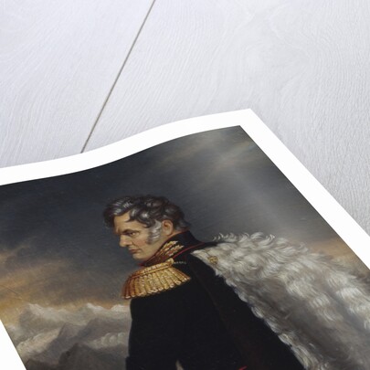 Portrait of the commander-in-chief of the Russian Army on the Caucasus Aleksey Yermolov, 1825 by 18th century Anonymous