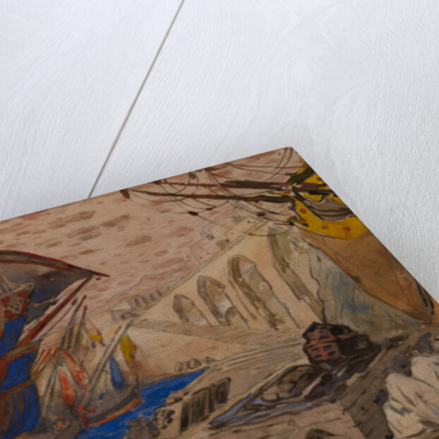 Set Design for La Pisanelle ou la mort parfumée by Gabriele dAnnunzio, 1913 by Léon Bakst