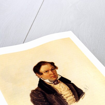 Portrait of Decembrist Vasily Ivashev, 1834 by Nikolai Alexandrovich Bestuzhev