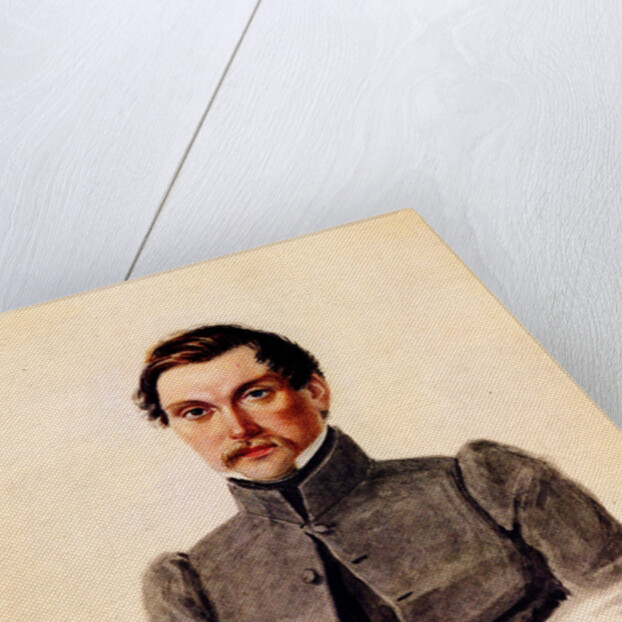 Portrait of Decembrist Ivan Pushchin, 1837 by Nikolai Alexandrovich Bestuzhev