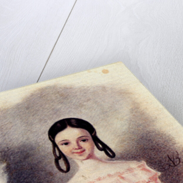 Portrait of Sofia Muravyova, daughter of Decembrist Nikita Muravyov, 1833-1835 by Nikolai Alexandrovich Bestuzhev