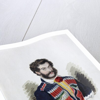 Portrait of the Decembrist Count Zakhar Chernyshov, 1830s by Rufim Ivanovich Dorokhov